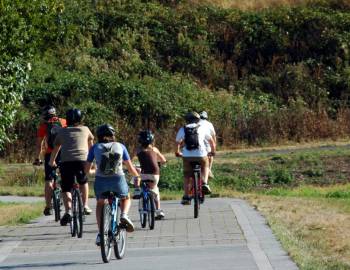 Family biking 