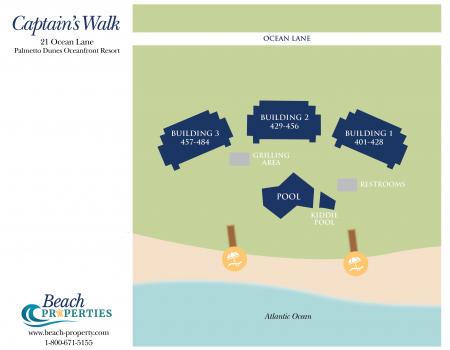 Captains Walk Complex Map Hilton Head Island