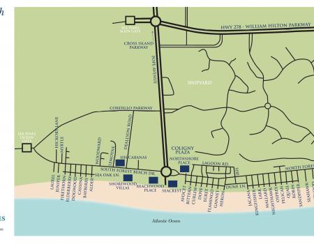 Forest Beach Hilton Head Map