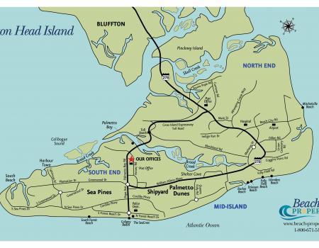 Map of Hilton Head Island
