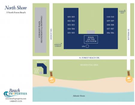 Map of North Shore Place Hilton Head Island