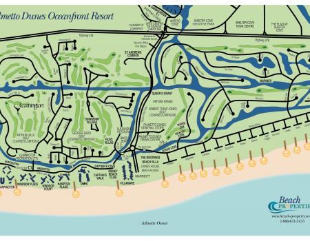 Map of Palmetto Dunes Hilton Head Island