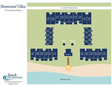 Map Shorewood Complex Hilton Head Island