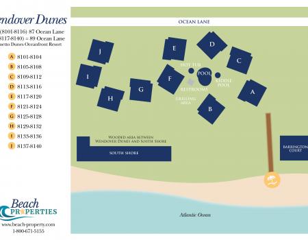 Map of Wendover Dunes Hilton Head