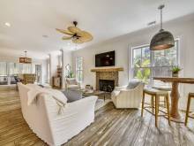 The living room of a vacation home rental on Hilton Head Island