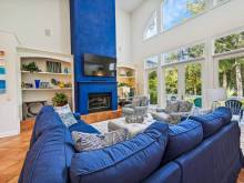 The living room of a vacation rental on Hilton Head Island