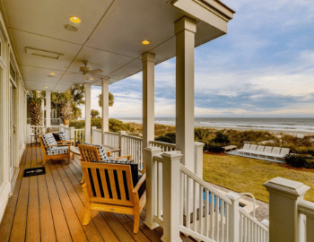 beach properties porch view