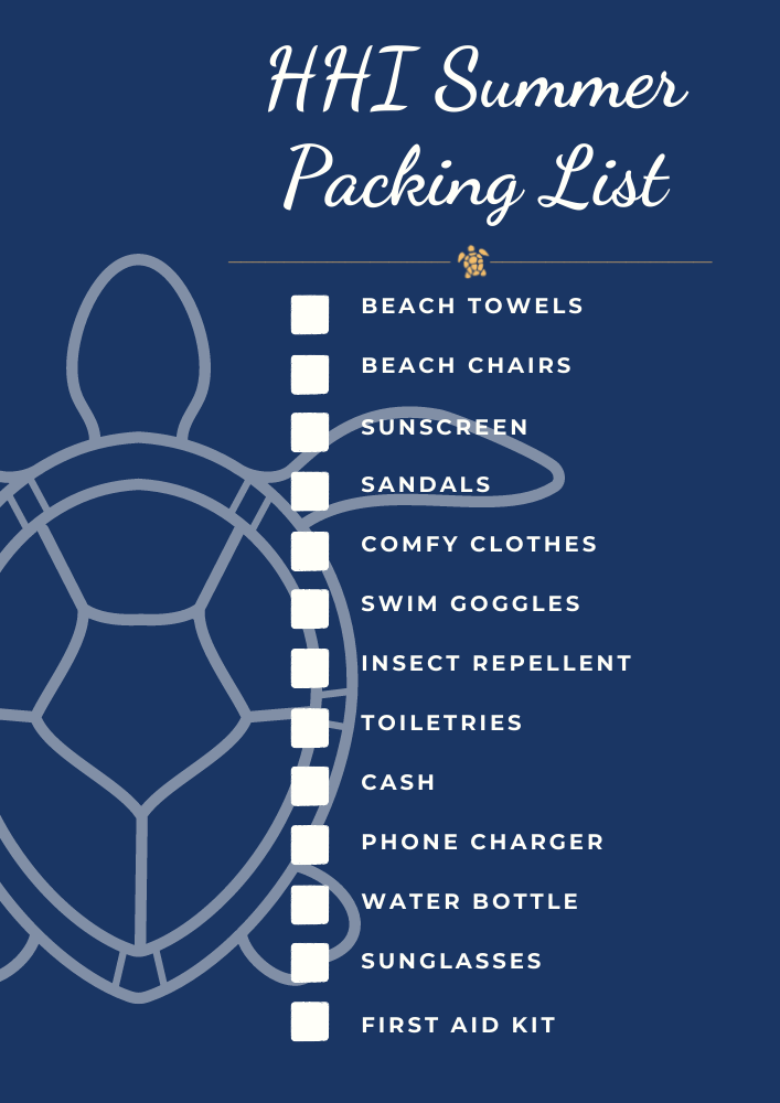 hhi summer packing list don't forget