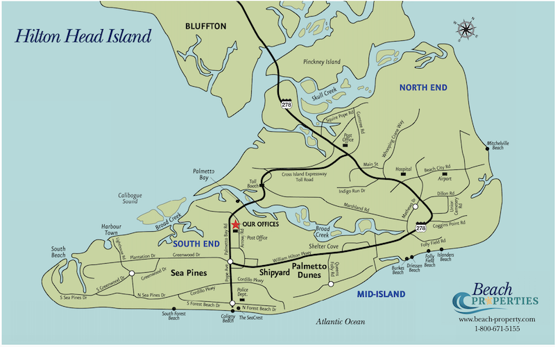 Street Map Of Hilton Head Island - Palm Beach Map