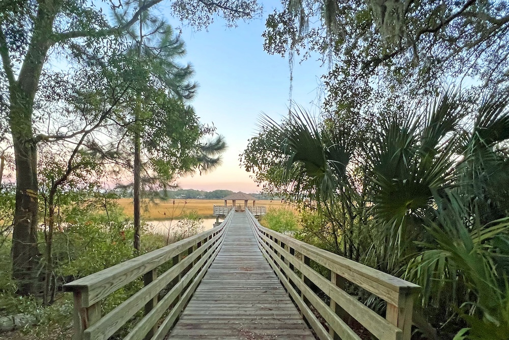 boardwalk over marsh in hilton head