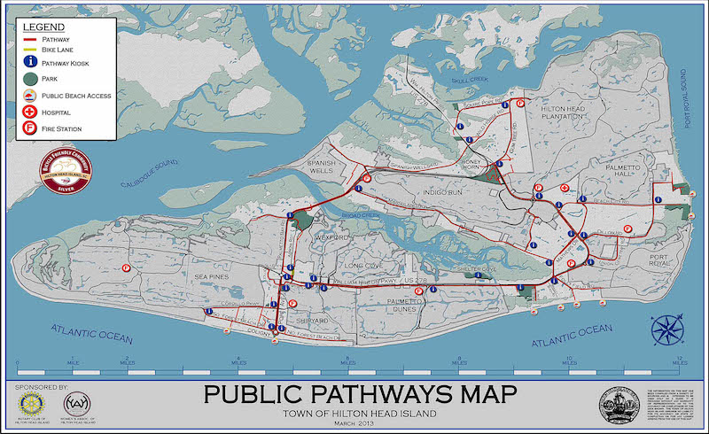 hilton head bike map